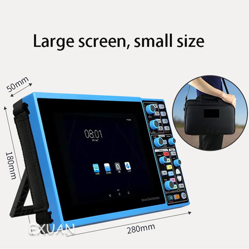 Newly upgraded digital smart oscilloscope full touch handheld dual-channel 100M bandwidth easy to use
Newly upgraded digital smart oscilloscope full touch handheld dual-channel 100M bandwidth easy to use