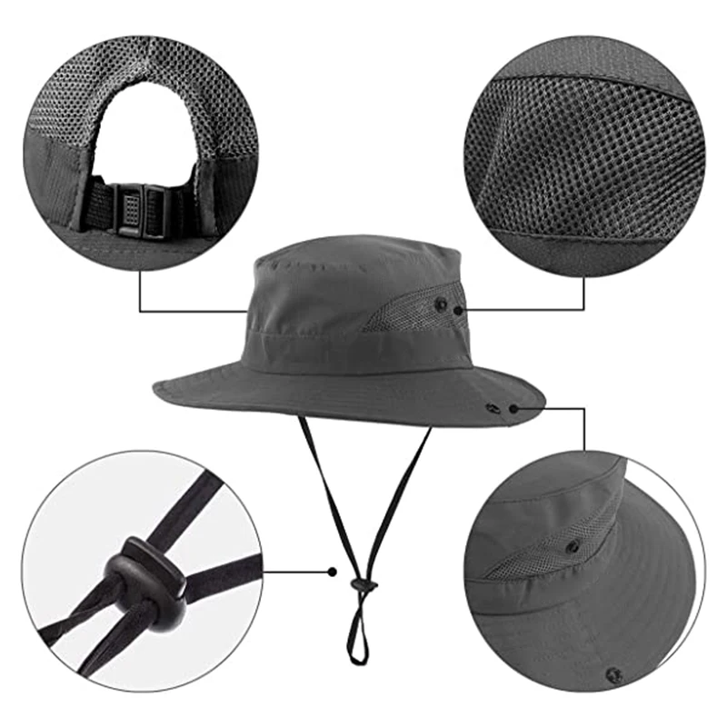 Womens Ponytail UV Protection Sun Hat Wide Brim Boonie Cap for Fishing Hiking BMF88
Womens Ponytail UV Protection Sun Hat Wide Brim Boonie Cap for Fishing Hiking BMF88