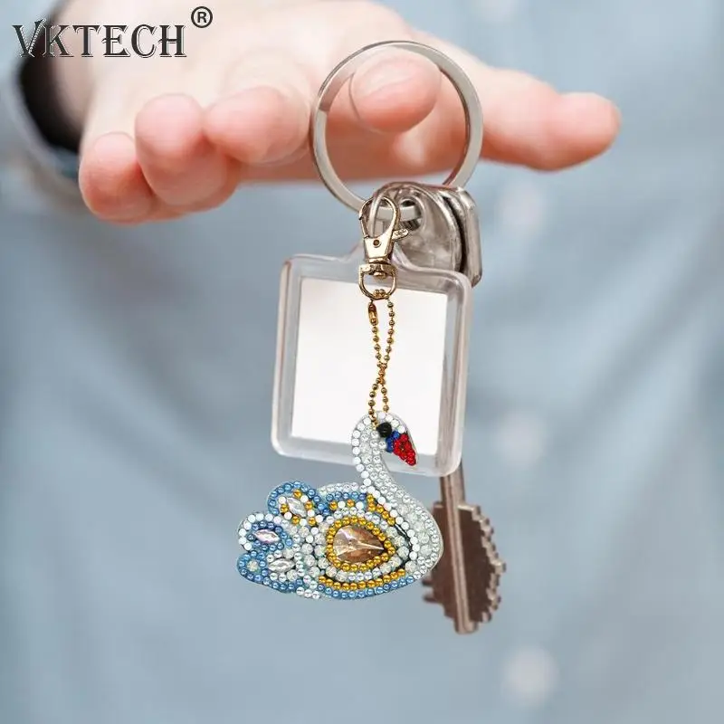 4pcs Swan DIY Full Drill Special Shaped Diamond Painting Keychain Keyring Gift Women Bag Decoration Pendant Diamond Embroidery
4pcs Swan DIY Full Drill Special Shaped Diamond Painting Keychain Keyring Gift Women Bag Decoration Pendant Diamond Embroidery