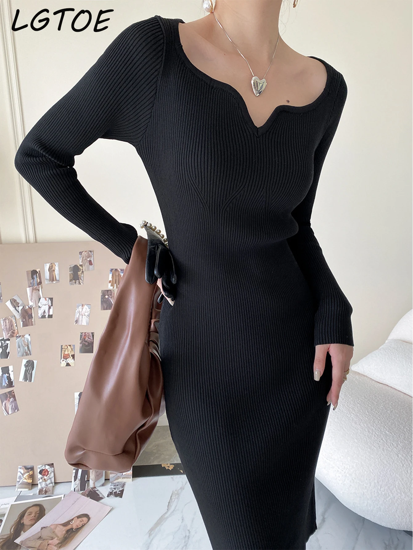 Women Black Dress 2022 Spring Long Sleeve Elegant Vestidos Sweetheart Neck Slim Vintage Midi Dresses Y2K Fashion Casual Clothes
Women Black Dress 2022 Spring Long Sleeve Elegant Vestidos Sweetheart Neck Slim Vintage Midi Dresses Y2K Fashion Casual Clothes