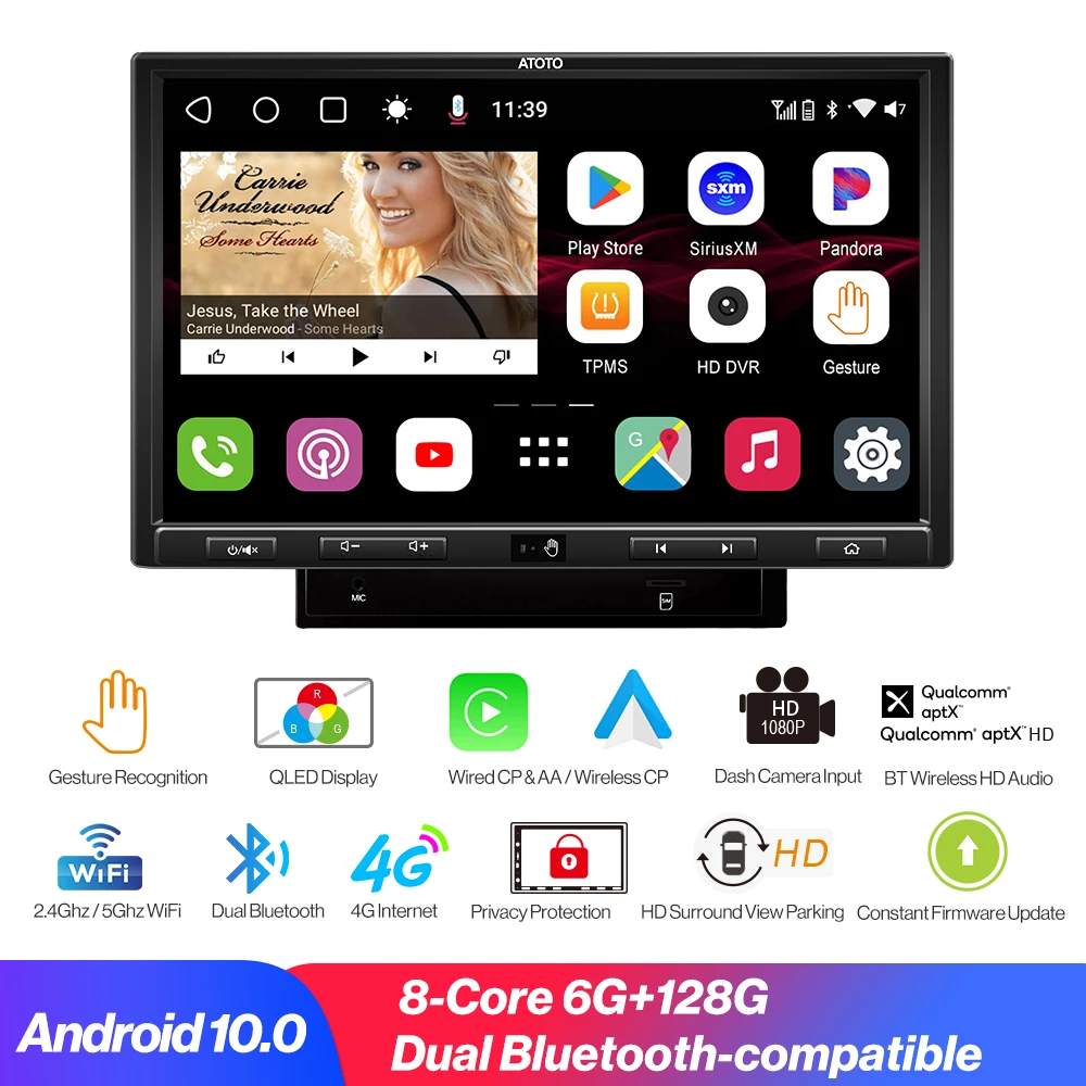 2 Din Android Car Radio 8 Core 4G WIFI Car Stereo Receiver Carplay in-Dash Navigation Dual Bluetooth With AptX HD 6GB+128GB 
2 Din Android Car Radio 8 Core 4G WIFI Car Stereo Receiver Carplay in-Dash Navigation Dual Bluetooth With AptX HD 6GB+128GB