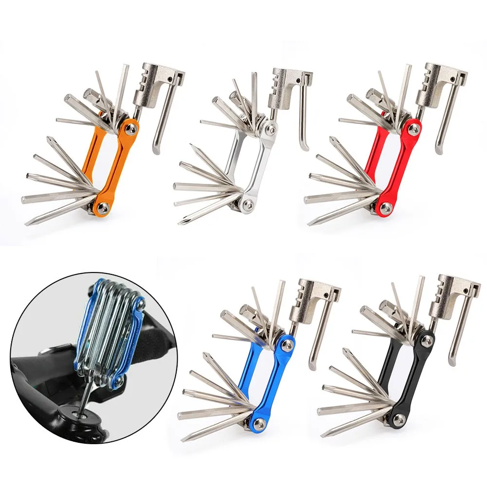 11 In 1 Bicycle Tool Sets Bike Multi Repair Kit Hex Spoke Wrench Screwdriver Spanner Portable Cycling Repair Multitool Parts
11 In 1 Bicycle Tool Sets Bike Multi Repair Kit Hex Spoke Wrench Screwdriver Spanner Portable Cycling Repair Multitool Parts