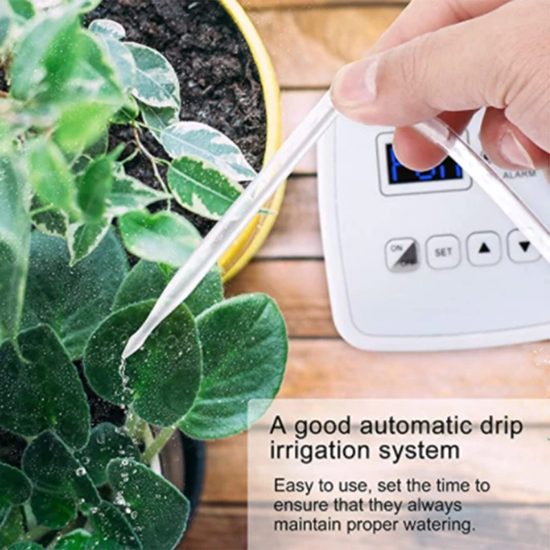 Plant Automatic Watering System with Digital Timer and Double Pumps Power Adapter or Battery Operation with US Plug
Plant Automatic Watering System with Digital Timer and Double Pumps Power Adapter or Battery Operation with US Plug