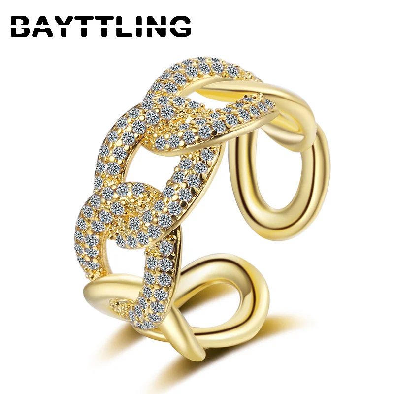 Женское Открытое кольцо из серебра 925 пробы, с инкрустированным Цирконом 
Женское Открытое кольцо из серебра 925 пробы, с инкрустированным Цирконом