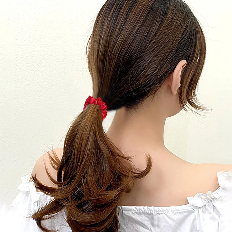 1Pc Satin Scrunchies Hair Ties Accessories Scrunchie Ornaments Elastic Hair Bands Free Shipping Woman Headdress Hair Ropes
1Pc Satin Scrunchies Hair Ties Accessories Scrunchie Ornaments Elastic Hair Bands Free Shipping Woman Headdress Hair Ropes