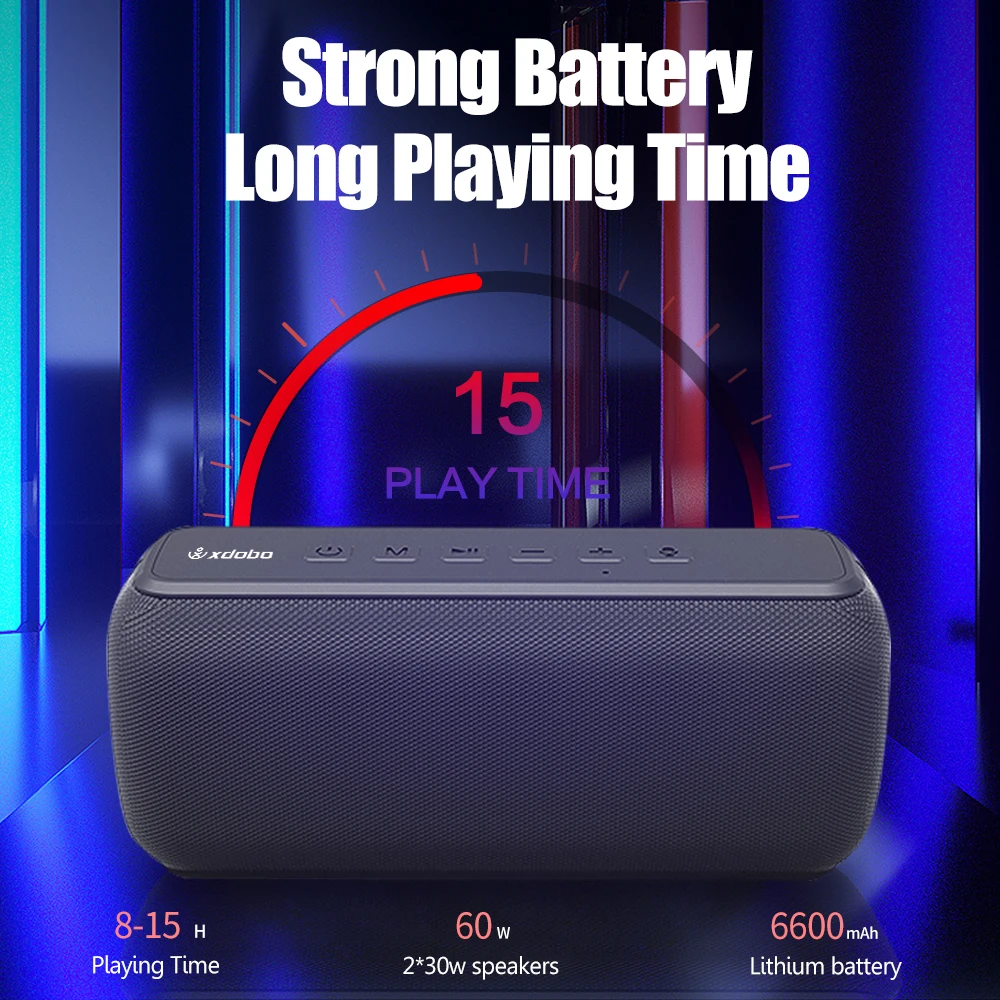 XDOBO X8 5.0 Bluetooth 60W Portable Speaker Deep Bass Soundbar with IPX5 Waterproof Speaker 360 Surround Sound Voice Assistant
XDOBO X8 5.0 Bluetooth 60W Portable Speaker Deep Bass Soundbar with IPX5 Waterproof Speaker 360 Surround Sound Voice Assistant