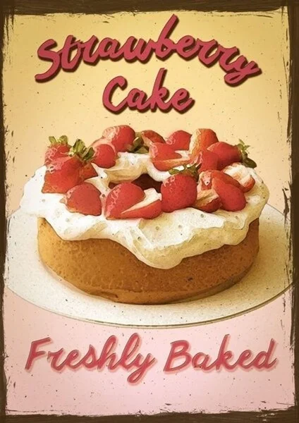 Vintage Funny Strawberry Cake Freshly Baked Metal Tin Sign 8x12 Inch Retro Home Kitchen Bar Pub Cafe Shop Office Wall Decor New
Vintage Funny Strawberry Cake Freshly Baked Metal Tin Sign 8x12 Inch Retro Home Kitchen Bar Pub Cafe Shop Office Wall Decor New