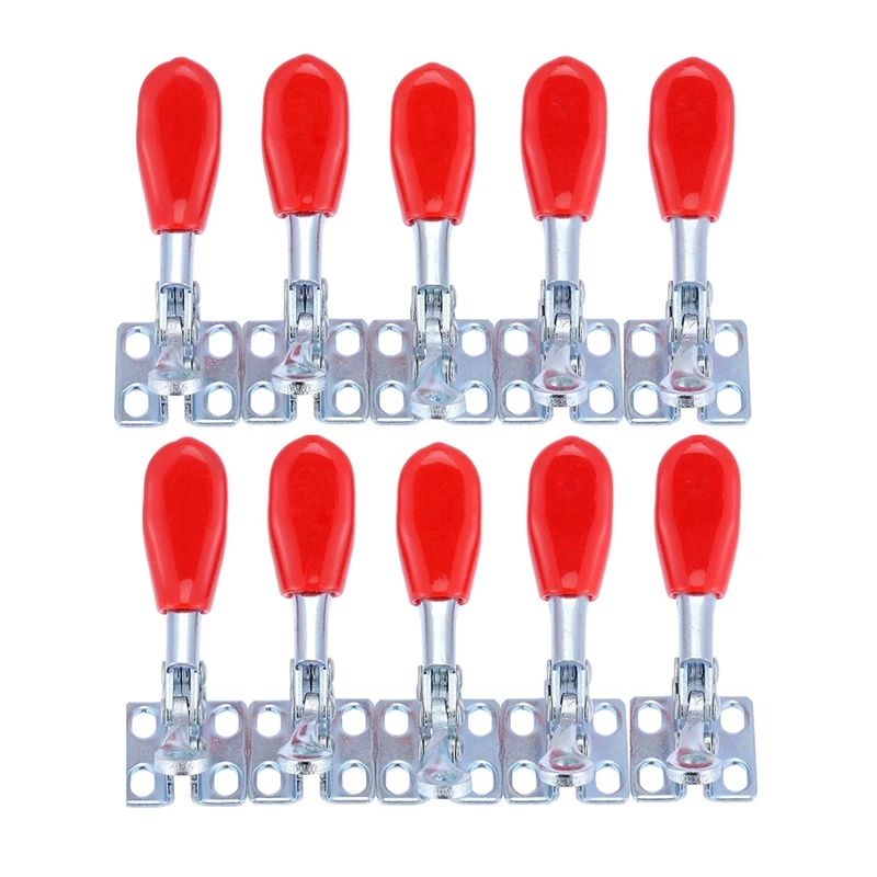 10Pcs GH-201A 27Kg Toggle Clamp Quick Release Vertical/Horizontal Type Clamps U-Shaped Bar Hand Tool For Woodworking
10Pcs GH-201A 27Kg Toggle Clamp Quick Release Vertical/Horizontal Type Clamps U-Shaped Bar Hand Tool For Woodworking