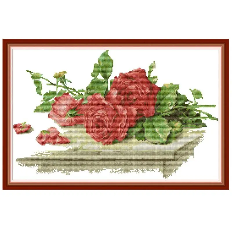 Rose On The Table DIY Handmade Needlework Counted 14CT Printed Cross Stitch Embroidery Kit Set Home Decoration E56C
Rose On The Table DIY Handmade Needlework Counted 14CT Printed Cross Stitch Embroidery Kit Set Home Decoration E56C