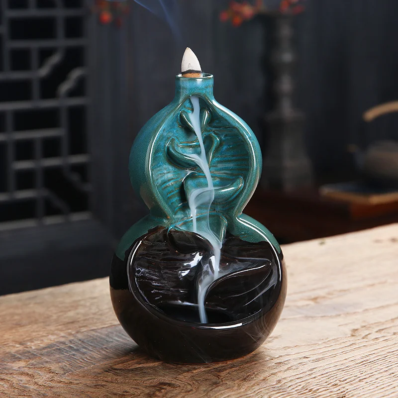 

Китайская курильница для благовоний, керамическая креативная курильница ручной работы из сандалового дерева дзен, церковная курильница, д...