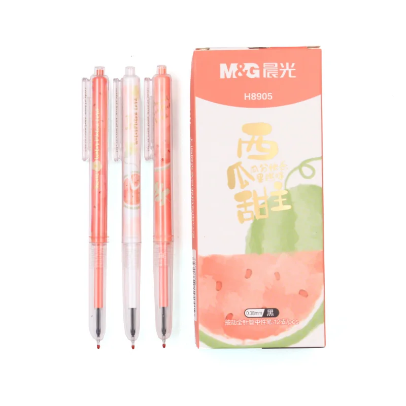 Ручка гелевая для прессования, 0,38 мм, в виде арбуза 
Ручка гелевая для прессования, 0,38 мм, в виде арбуза