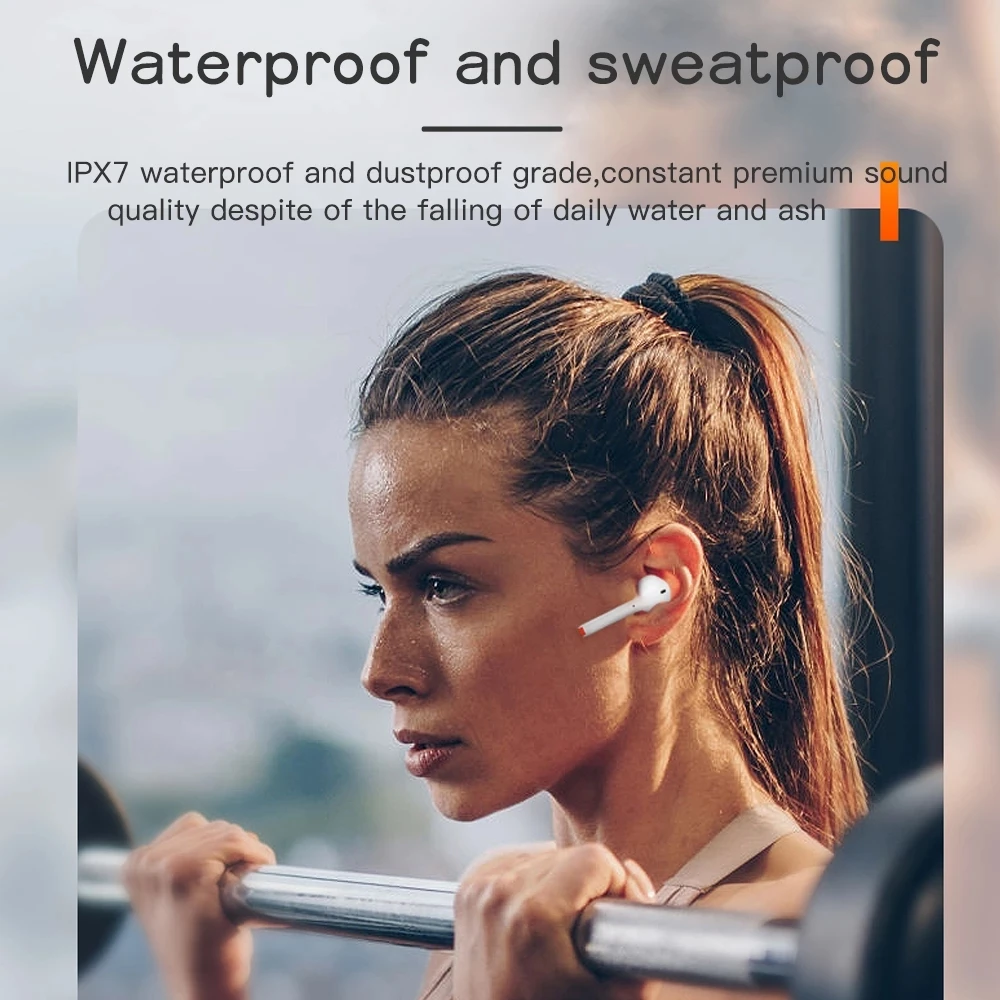 Bluetooth Earphone Touch Control Wireless Headphones IPX7 Waterproof Earbuds Mini HiFi Stereo Handsfree Headset with Microphone
Bluetooth Earphone Touch Control Wireless Headphones IPX7 Waterproof Earbuds Mini HiFi Stereo Handsfree Headset with Microphone