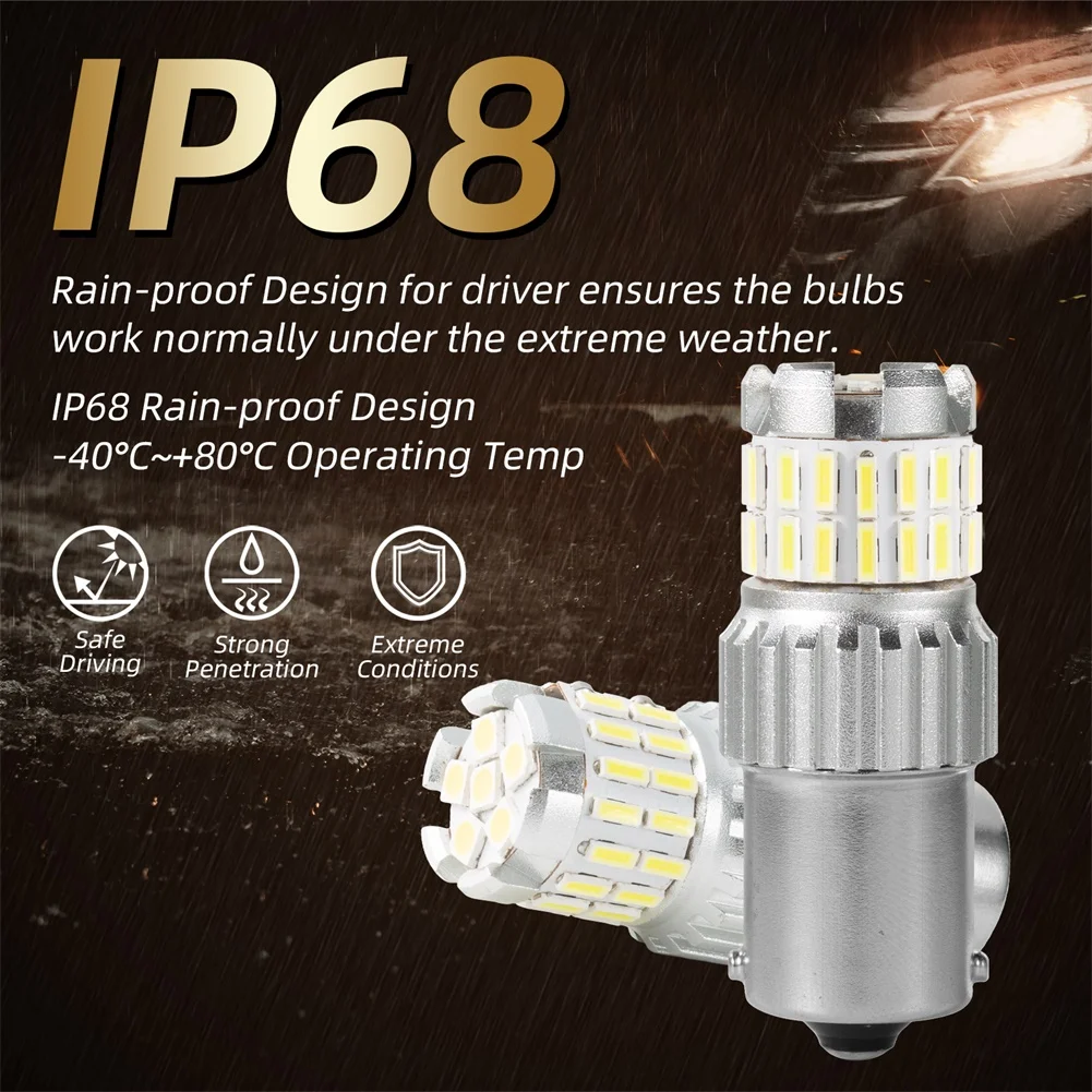 2Pcs 12V/24V headlight Backup Reverse Light Bulb Tail Light 1200ML 1156 LED Bulbs BA15S Canbus Turn Signals Bulbs
2Pcs 12V/24V headlight Backup Reverse Light Bulb Tail Light 1200ML 1156 LED Bulbs BA15S Canbus Turn Signals Bulbs