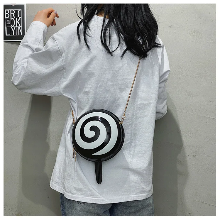 2020 New Women Creative Lollipop Round Bag Shoulder Bags PU Leather Fashion Chain Crossbody Bag Girls Cute Handbag and Purses
2020 New Women Creative Lollipop Round Bag Shoulder Bags PU Leather Fashion Chain Crossbody Bag Girls Cute Handbag and Purses