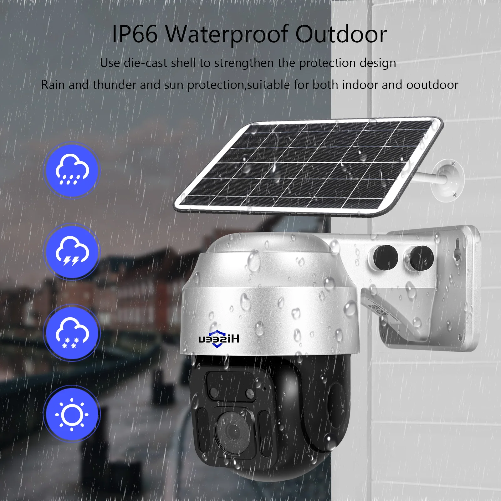 Solar Security Camera Outdoor 2MP HD Wireless PTZ Surveillance Camera Infrared Night Vision,2-Way Audio,PIR Motion Detection
Solar Security Camera Outdoor 2MP HD Wireless PTZ Surveillance Camera Infrared Night Vision,2-Way Audio,PIR Motion Detection