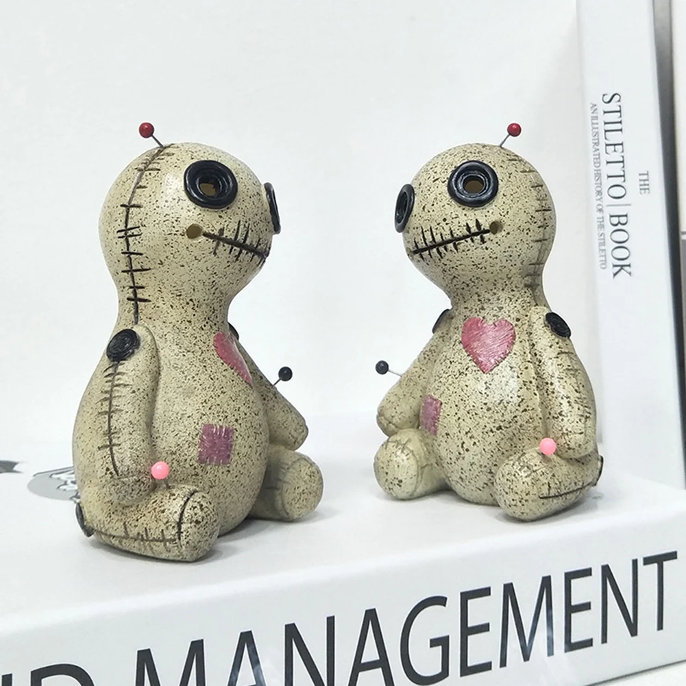 Кукла Voodoo горелка для благовоний курильница орнамент из смолы ручная работа
