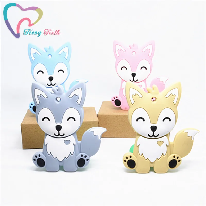 20 PCS BPA Free Silicone Cat Fox Teether DIY Lovely Cartoon Chewing Pendant Baby Pacifier Dummy Sensory Animal Chew Toys Gifts
20 PCS BPA Free Silicone Cat Fox Teether DIY Lovely Cartoon Chewing Pendant Baby Pacifier Dummy Sensory Animal Chew Toys Gifts