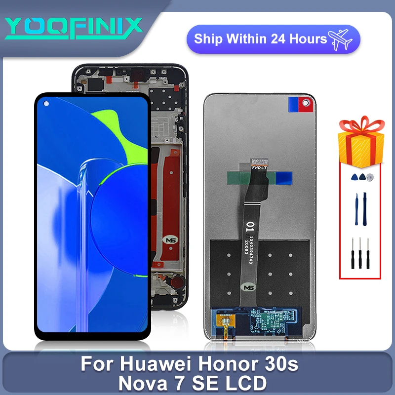 6,5 "Оригинальный сенсорный ЖК-экран для Huawei Honor 30S, дигитайзер, запасные части для Huawei Nova 7SE, дисплей, ЖК-дисплей
6,5 "Оригинальный сенсорный ЖК-экран для Huawei Honor 30S, дигитайзер, запасные части для Huawei Nova 7SE, дисплей, ЖК-дисплей