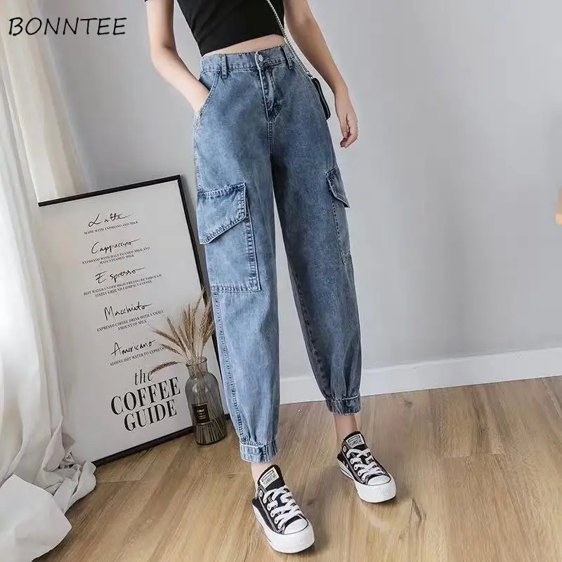 Jeans Women Denim High Waist Pocket Loose Cargo Trousers Stylish Ulzzang BF Fashion New Arrival Summer Female Vintage Casual Ins
Jeans Women Denim High Waist Pocket Loose Cargo Trousers Stylish Ulzzang BF Fashion New Arrival Summer Female Vintage Casual Ins