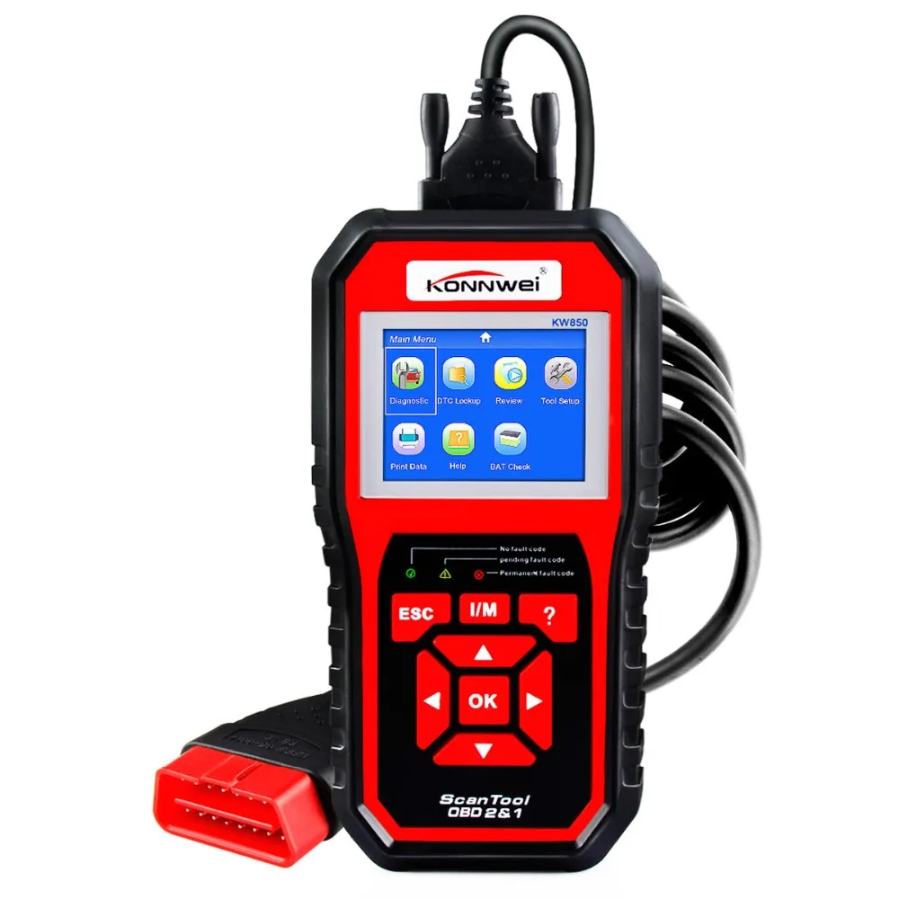 OBD2 Auto Scanner KONNWEI KW850 Scanner Universal Code Reader Multi-language Diagnostic Tool OBD 2 Auto Scanner
OBD2 Auto Scanner KONNWEI KW850 Scanner Universal Code Reader Multi-language Diagnostic Tool OBD 2 Auto Scanner