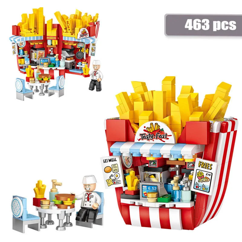 City Creator Mini Bricks Fast Food Hamburg Ice Cream Shop Figurine Model Vehicle Education Building Blocks Toys Kids Gifts
City Creator Mini Bricks Fast Food Hamburg Ice Cream Shop Figurine Model Vehicle Education Building Blocks Toys Kids Gifts