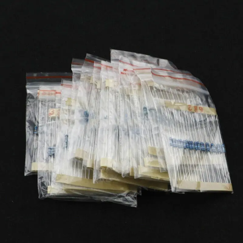 1460pcs 73 Values 1 ohm to 470kohm 1/4W 1% Metal Film Resistors Assortment Kit Electronic Components
1460pcs 73 Values 1 ohm to 470kohm 1/4W 1% Metal Film Resistors Assortment Kit Electronic Components