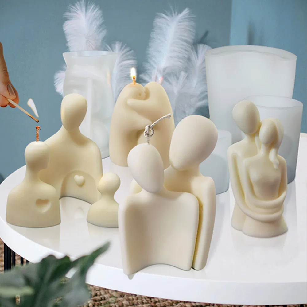 3D Portrait Candles Mould Figure Statue Aromatherapy candle making DIY Couple Soap cake Resin Mould Hug Modeling Home Decoratio
3D Portrait Candles Mould Figure Statue Aromatherapy candle making DIY Couple Soap cake Resin Mould Hug Modeling Home Decoratio
