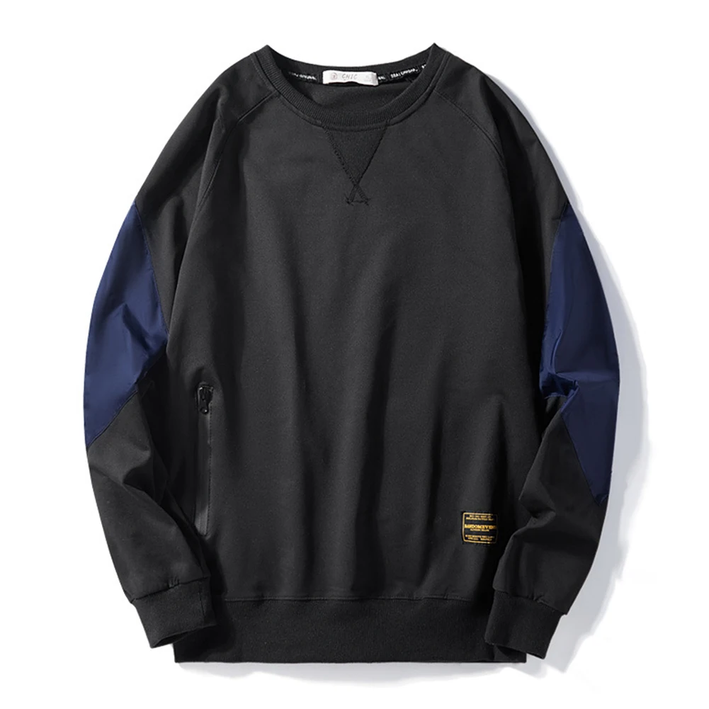Hot sweatshirt Men Casual Long Sleeve Patchwork O Neck Zip Pocket Loose Sweatshirt T-shirt Top men Sweatshirt men clothing 2020
Hot sweatshirt Men Casual Long Sleeve Patchwork O Neck Zip Pocket Loose Sweatshirt T-shirt Top men Sweatshirt men clothing 2020