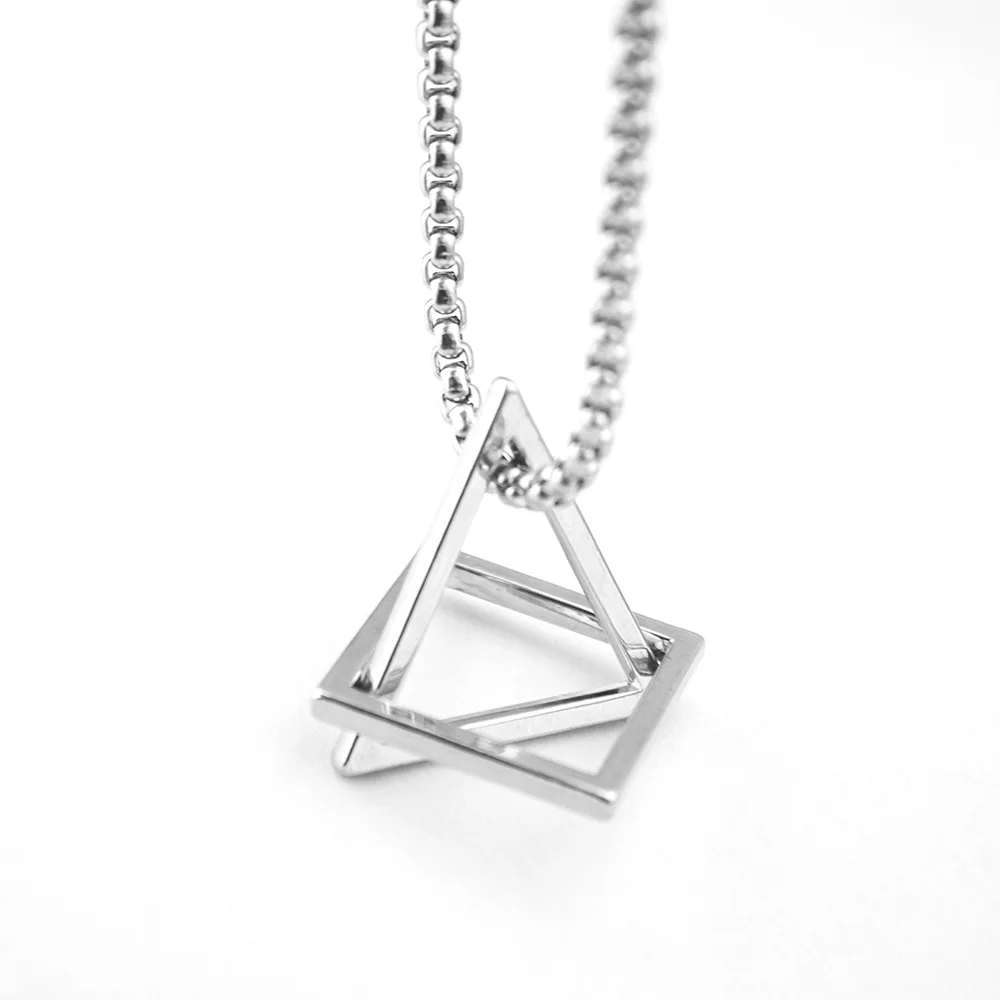 European And American Geometric Triangle Pendant Hip Hop Fashion Cool Bouncing Simple Long Necklace
European And American Geometric Triangle Pendant Hip Hop Fashion Cool Bouncing Simple Long Necklace