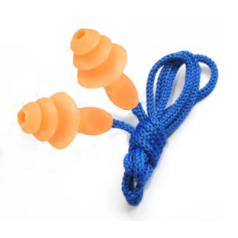 5PCS Authentic Soft Silicone Corded Ear Plugs Noise Reduction Christmas Tree Earplugs Protective Earmuffs Earplugs Noise
