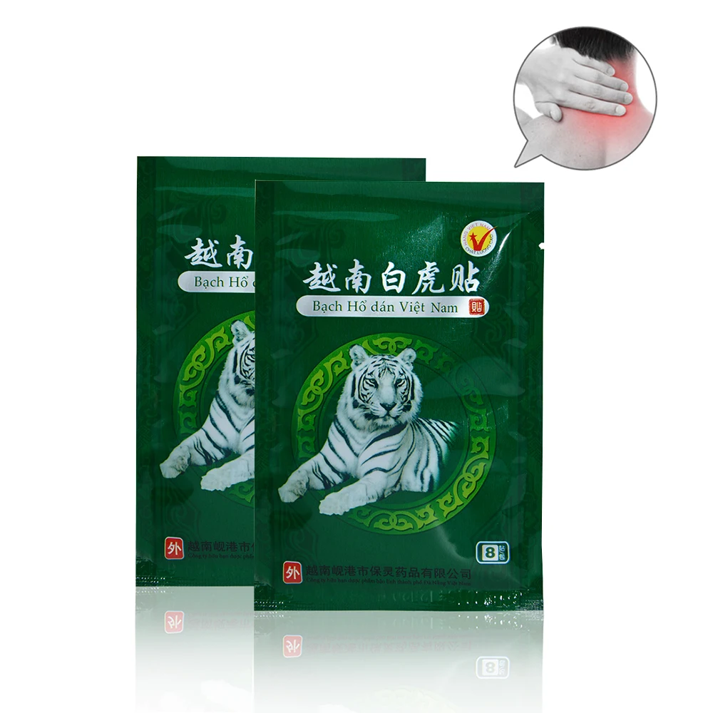 24 шт. вьетнамский белый тигровый бальзам пластырь от боли в суставах шейный