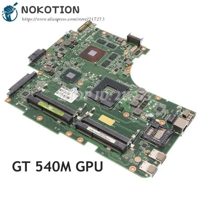 Материнская плата NOKOTION для ноутбука Asus N53S, N53SV, N53SN, основная плата REV 2,1, HM65, DDR3, GT540M, 1 Гб
Материнская плата NOKOTION для ноутбука Asus N53S, N53SV, N53SN, основная плата REV 2,1, HM65, DDR3, GT540M, 1 Гб
