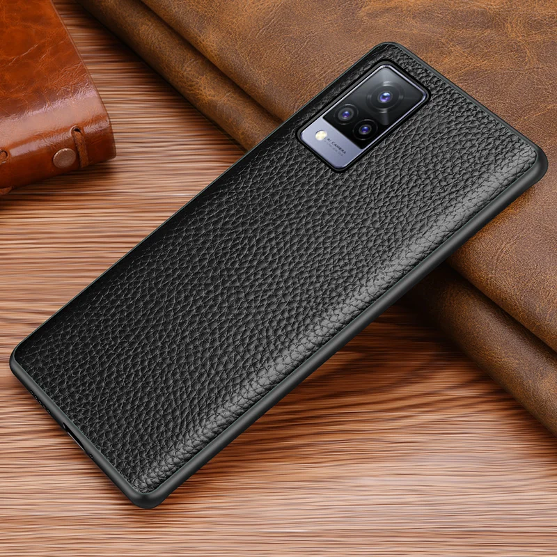 Litchi Texture Genuine Cow Leather Shockproof Case For Vivo S9 IQooNeo5 TPU Soft Shell Real Leather Business Phone Cover
Litchi Texture Genuine Cow Leather Shockproof Case For Vivo S9 IQooNeo5 TPU Soft Shell Real Leather Business Phone Cover