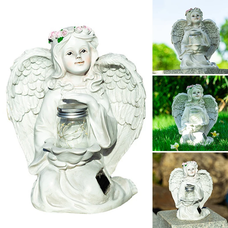 Solar Angel Statue Creative Resin Crafts Lovely Handmade Ornament for Garden Courtyard Lawn Decoration Miniatures
Solar Angel Statue Creative Resin Crafts Lovely Handmade Ornament for Garden Courtyard Lawn Decoration Miniatures