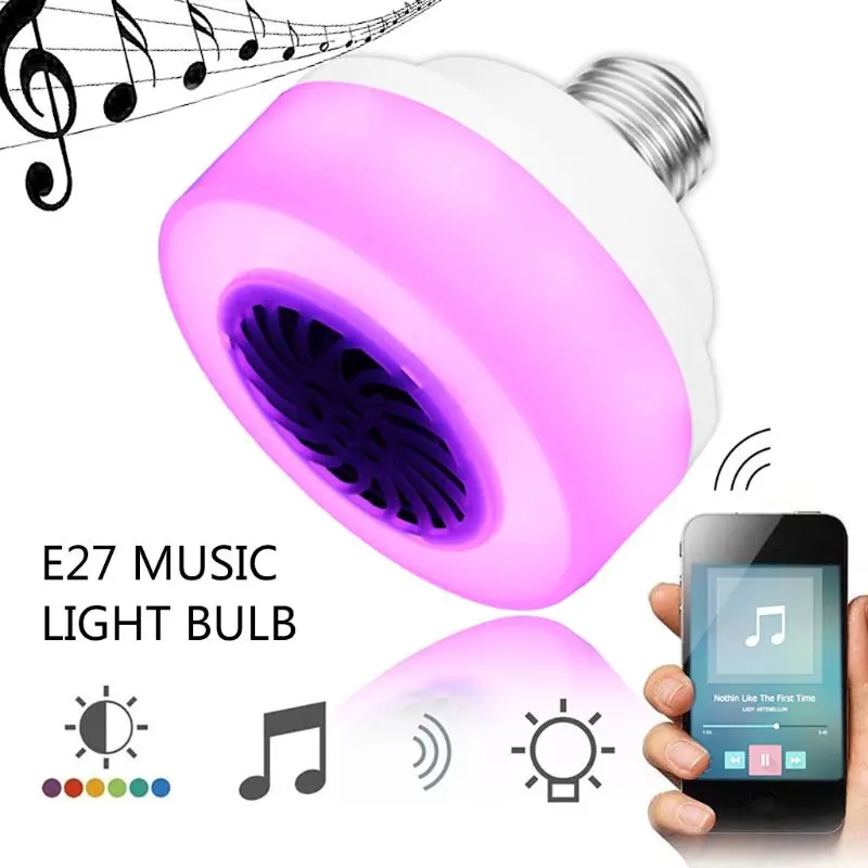 100-240V Bluetooth Music Light Bulb LED Lamp Smart Wireless Speaker Playing Diammable Flashlight Decor For Bar Club Special Even
100-240V Bluetooth Music Light Bulb LED Lamp Smart Wireless Speaker Playing Diammable Flashlight Decor For Bar Club Special Even