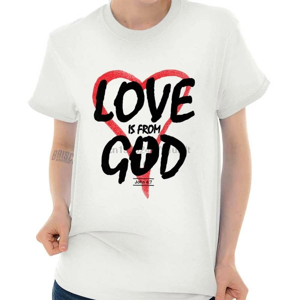Футболка с надписью Love Is From God Lord | Мужская одежда