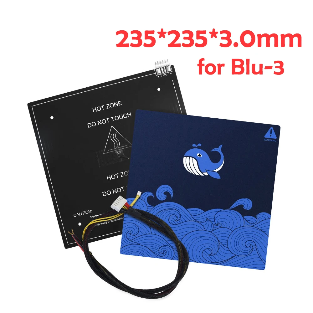 Twotrees 3D Printer BLU-3 Upgraded Heatbed Kit HotBed Sticker 235*235*3mm 24V 220W Aluminum Plate With Terminal 3D Printer Parts
Twotrees 3D Printer BLU-3 Upgraded Heatbed Kit HotBed Sticker 235*235*3mm 24V 220W Aluminum Plate With Terminal 3D Printer Parts