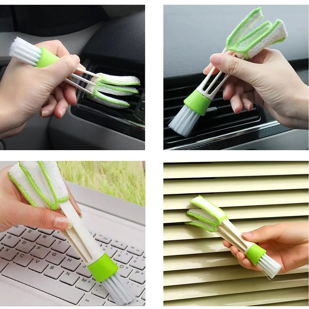 Double-headed Car Air Conditioner Air Outlet Cleaning Brush Instrument Panel 
Double-headed Car Air Conditioner Air Outlet Cleaning Brush Instrument Panel