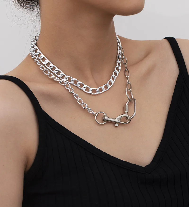 Fashion Keychain Asymmetric Pendant Necklace For Women Punk Multilayer Ladies Necklace Fashion keychain Necklaces Jewelry
Fashion Keychain Asymmetric Pendant Necklace For Women Punk Multilayer Ladies Necklace Fashion keychain Necklaces Jewelry