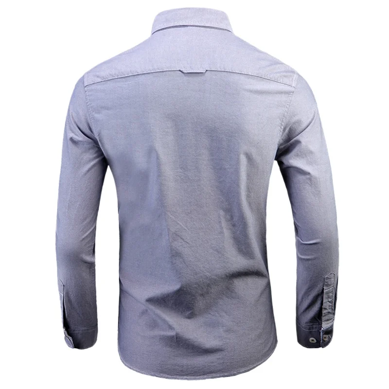 Loldeal Men Shirt Long-sleeved Slim Solid Color Blended Comfortable Single-breasted
Loldeal Men Shirt Long-sleeved Slim Solid Color Blended Comfortable Single-breasted