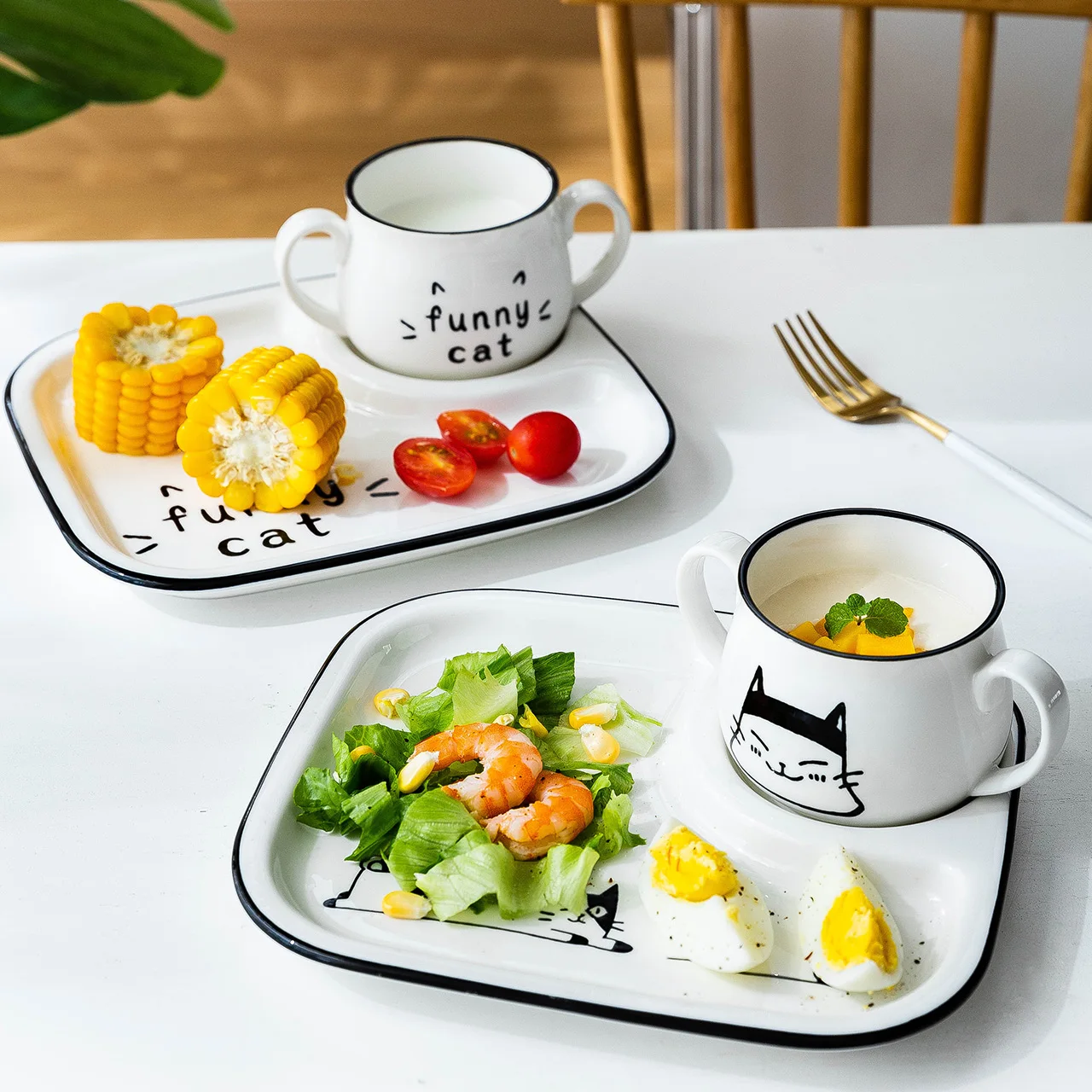 Coffee Mug Cup with Double Ear Breakfast Cup Tea Cup with Handle Household Milk Water Ceramic Mug for Office Travel
Coffee Mug Cup with Double Ear Breakfast Cup Tea Cup with Handle Household Milk Water Ceramic Mug for Office Travel
