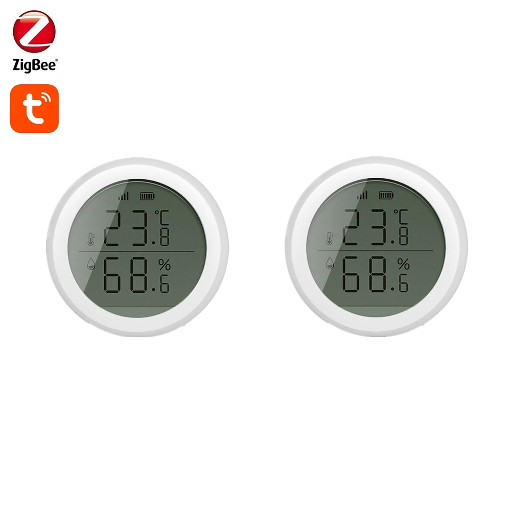 Tuya Zigbee Temperature And Humidity Sensor Detector LCD Working with Home Assistant Conbee 2, Sonoff, SmartThings
Tuya Zigbee Temperature And Humidity Sensor Detector LCD Working with Home Assistant Conbee 2, Sonoff, SmartThings