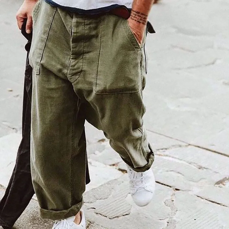 New Fashion Solid All-match Long Trouser Men Casual Loose Straight Pants For Mens Autumn Winter Simple Harajuku Pants Streetwear
New Fashion Solid All-match Long Trouser Men Casual Loose Straight Pants For Mens Autumn Winter Simple Harajuku Pants Streetwear