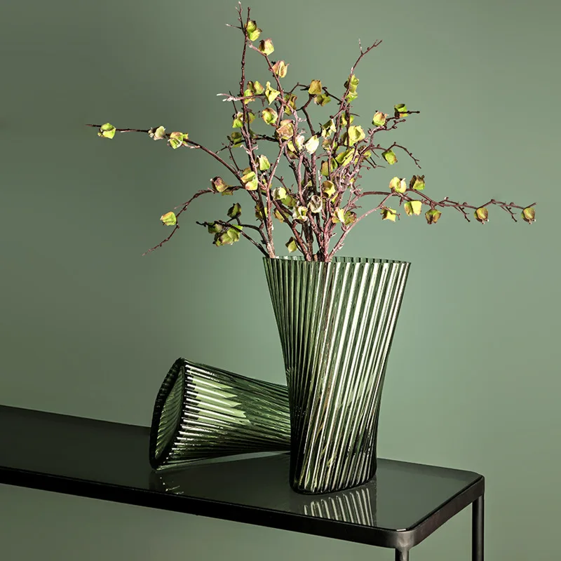 Geometry Nordic Lead Free Green Stripe Glass Vase Home Office Desktop Vase Decoration Vase Table Decoration Ornaments
Geometry Nordic Lead Free Green Stripe Glass Vase Home Office Desktop Vase Decoration Vase Table Decoration Ornaments