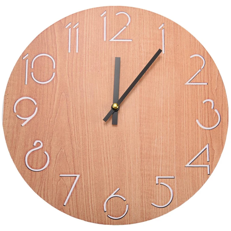 Creative Wall Clock Living Room Minimalist Modern Home Round Personality Silent Solid Wood Fashion(Light Brown)
Creative Wall Clock Living Room Minimalist Modern Home Round Personality Silent Solid Wood Fashion(Light Brown)