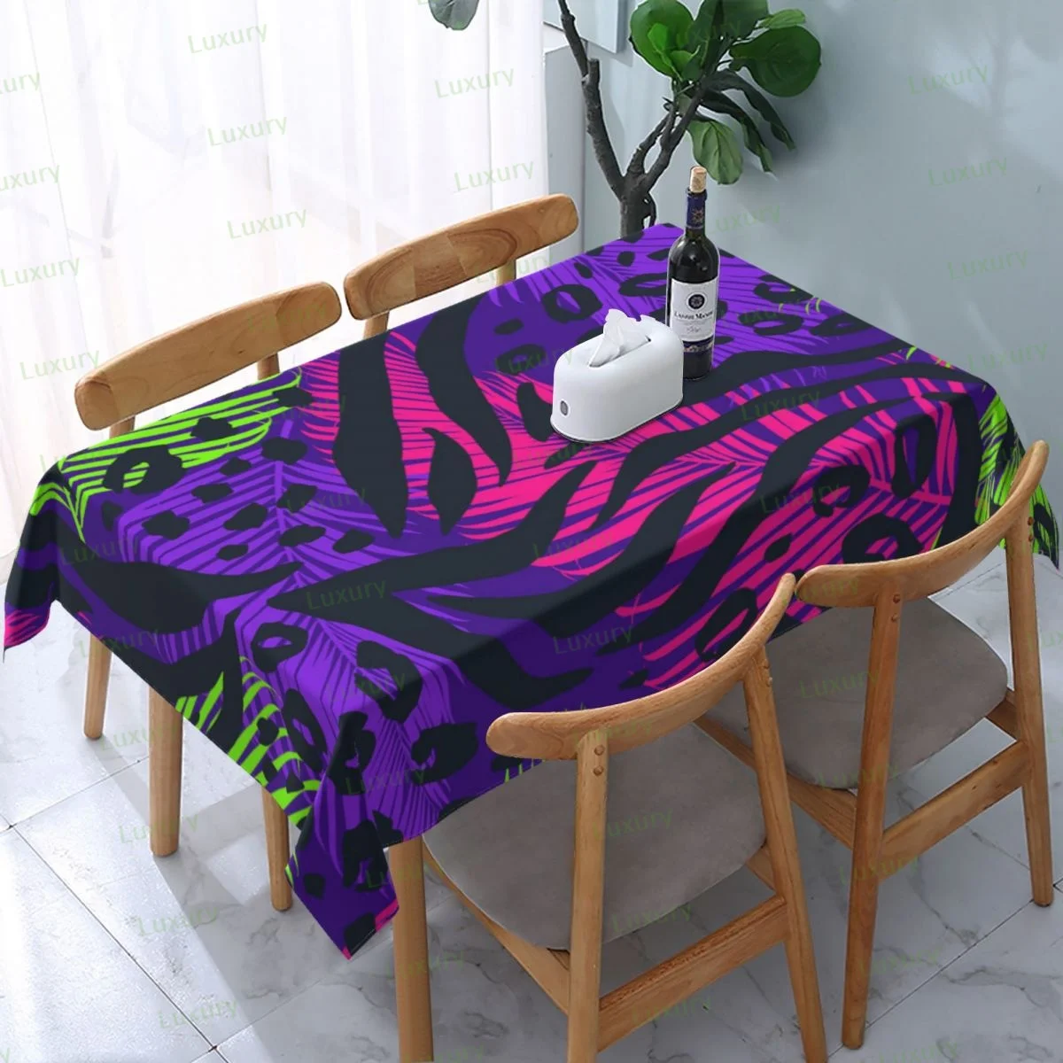 Tablecloth Rectangle 54 X 72 Inch Waterproof Table Cloth Anti Wrinkle Table Cover for Kitchen Dining Room
Tablecloth Rectangle 54 X 72 Inch Waterproof Table Cloth Anti Wrinkle Table Cover for Kitchen Dining Room