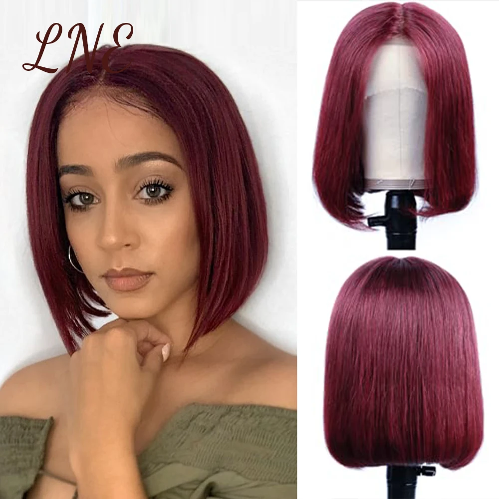LNE 99J Bob Wigs 13x1 Brazilian Lace Front Human Hair Wigs 180 Density Pre Plucked And Bleached Lace Wig For Woman L43971
LNE 99J Bob Wigs 13x1 Brazilian Lace Front Human Hair Wigs 180 Density Pre Plucked And Bleached Lace Wig For Woman L43971
