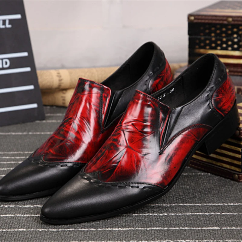Christia Bella Personalized Fashion Man Pointed Toe Shoes Plus Size Geniune Leather Male Formal Shoes Men's Business Party Shoes
Christia Bella Personalized Fashion Man Pointed Toe Shoes Plus Size Geniune Leather Male Formal Shoes Men's Business Party Shoes