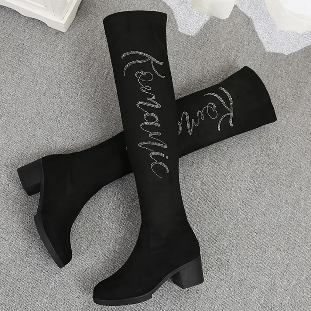 Winter Thigh High Boots Women 2019 Crystal Letter Over The Knee Boots Women Shoes Female High Heel Long Boots Botas Mujer
Winter Thigh High Boots Women 2019 Crystal Letter Over The Knee Boots Women Shoes Female High Heel Long Boots Botas Mujer