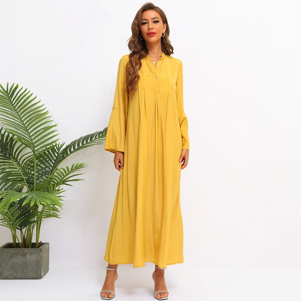 Fridayin 2021 Spring Summer Women's Long Sleeve Casual Maxi Dress Loose Half Open Collar Comfortable Vestidos
Fridayin 2021 Spring Summer Women's Long Sleeve Casual Maxi Dress Loose Half Open Collar Comfortable Vestidos